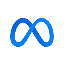 Logo Meta - symbole infini en bleu dégradé, représentant la maison mère de Facebook, Instagram et WhatsApp.